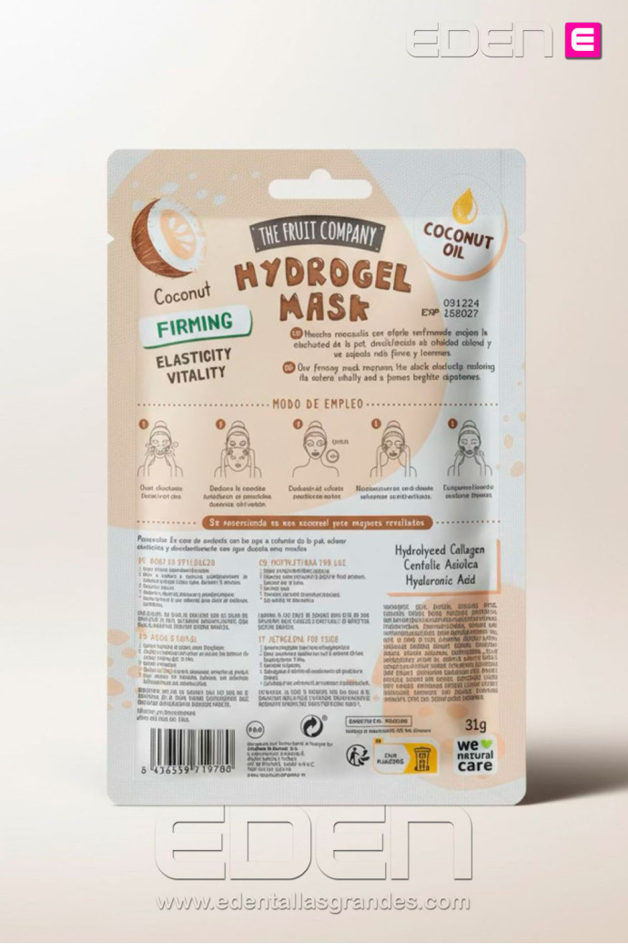 Mascarilla Facial  Hidrogel Coco Fruit Company - Imagen 3