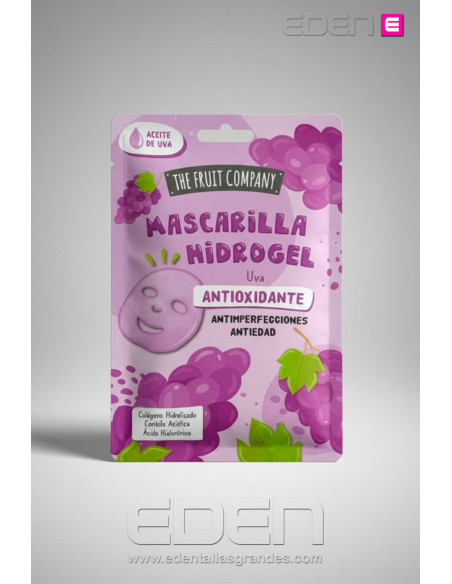 Mascarilla Facial  Hidrogel Uva Fruit Company - Imagen 1