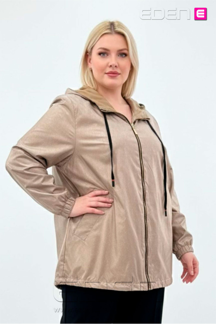 Parka Cortavientos Impermeable Arena Kailani Indra - Imagen 1