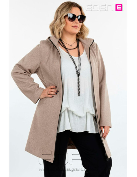 Parka Waterproof Enzo Beige Indra - Imagen 1