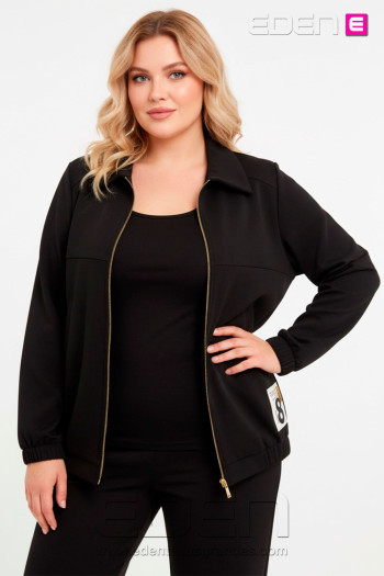 Chaqueta Anuel Negro Indra - Imagen 1