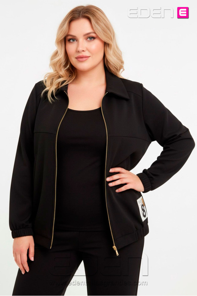 Chaqueta Anuel Negro Indra - Imagen 1