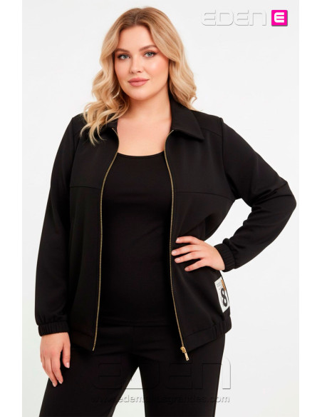 Chaqueta Anuel Negro Indra - Imagen 1