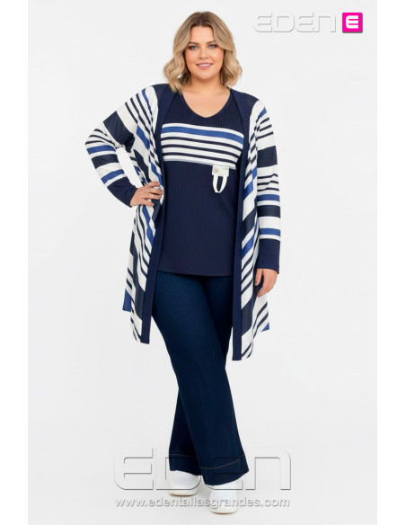 Pantalón Suelto Estilo Tejano Indra - Imagen 1