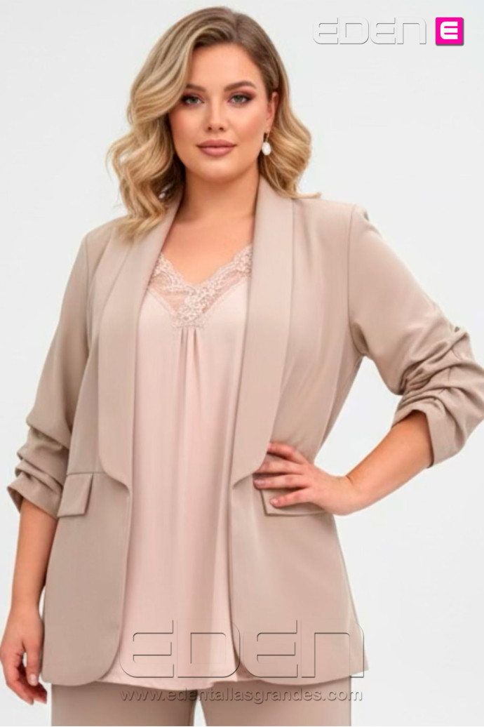 Blazer Valeria Beige Valeria Milano - Imagen 1