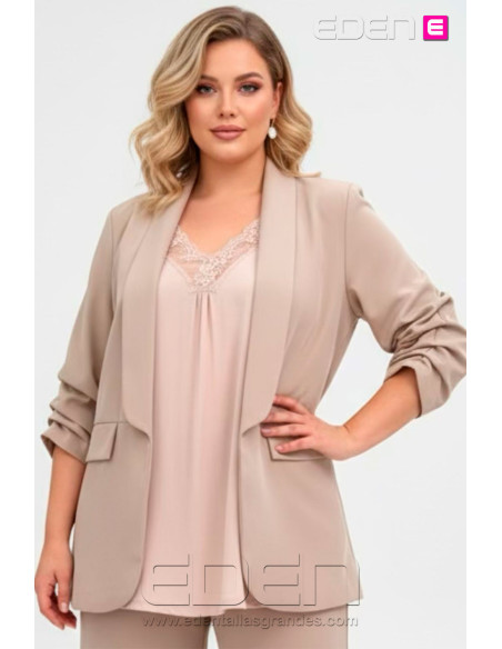 Blazer Valeria Beige Valeria Milano - Imagen 1