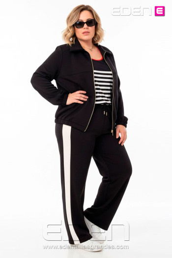 Pantalón Anuel negro Indra - Imagen 1