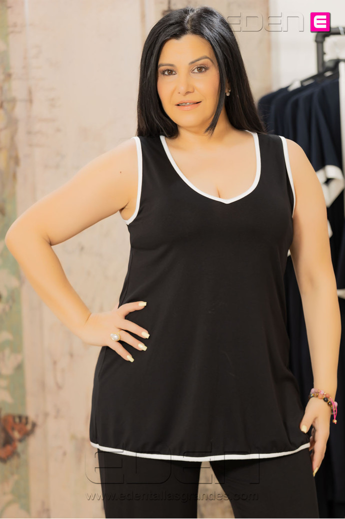Top Marina Negro Isabel G - Imagen 1