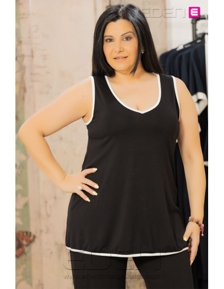 Top Marina Negro Isabel G - Imagen 1