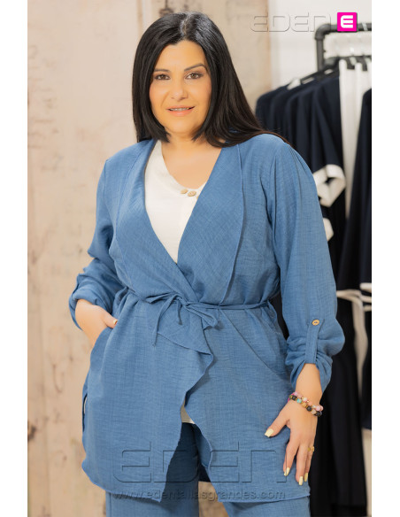 Chaqueta Praga Azul Con Alma - Imagen 2