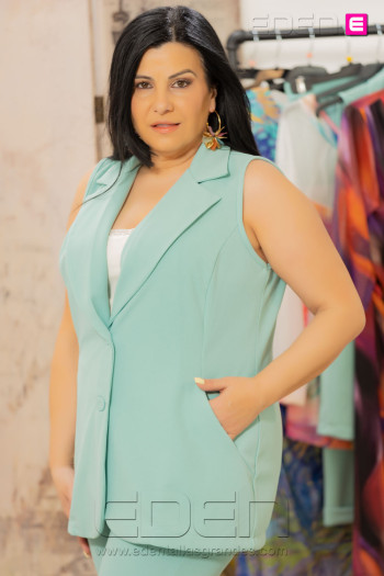 Chaleco Boston Agua Marina Con Alma - Imagen 2