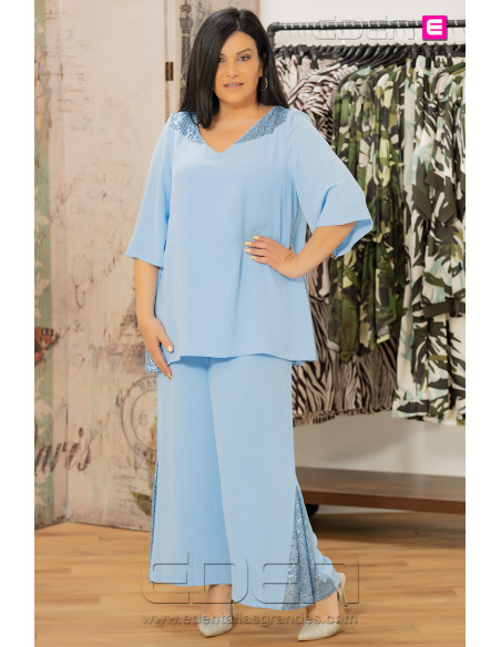 Conjunto Aretha Celestial Blue Anvito - Imagen 1