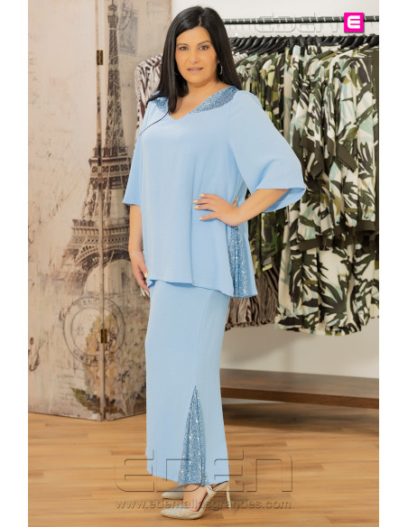 Conjunto Aretha Celestial Blue Anvito - Imagen 2