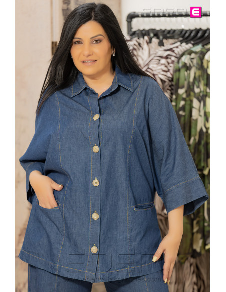 Camisa Leslie Tejana Suelta Anvito - Imagen 2