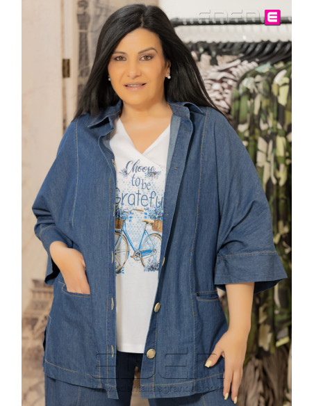 Camisa Leslie Tejana Suelta Anvito - Imagen 1