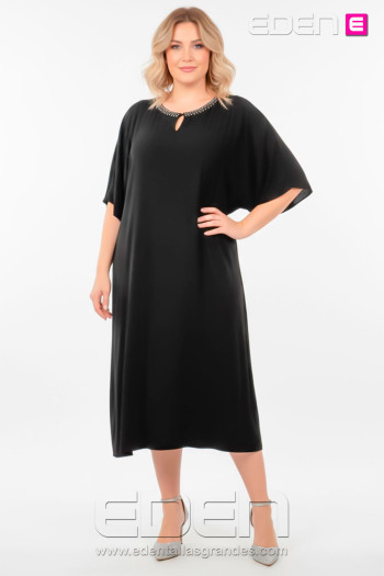 Vestido Roma Negro Indra - Imagen 1