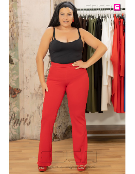 Pantalon rojo campana aire con alma - Imagen 2