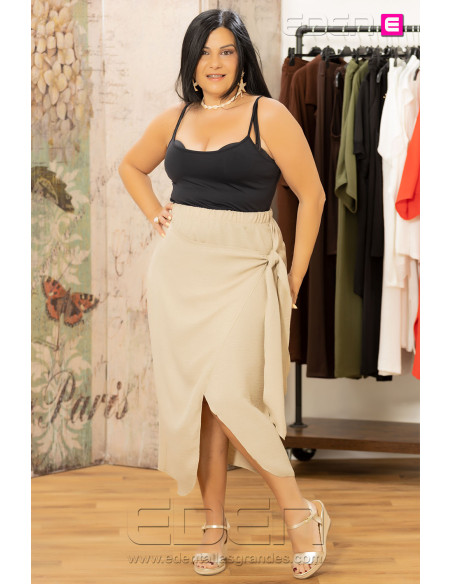 falda Menorca Beige Con Alma - Imagen 1