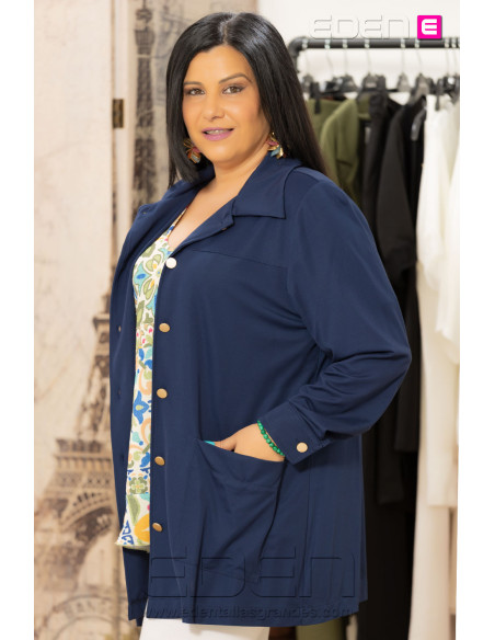 Sobre Camisa Modal Marino Indra - Imagen 2