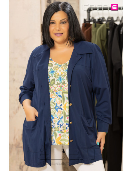 Sobre Camisa Modal Marino Indra - Imagen 1