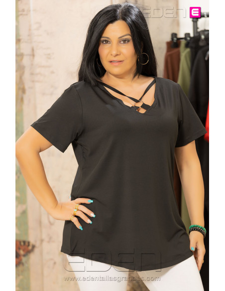 Camiseta Luna Negro Velika - Imagen 1