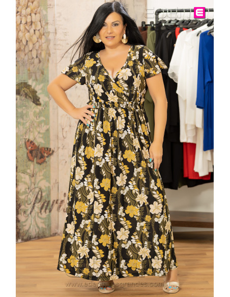 Vestido Nerea Estampado Oliva Velika - Imagen 1