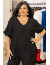 Blusa Botones Negro Velika