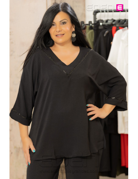 Blusa Selene Negro Velika - Imagen 1
