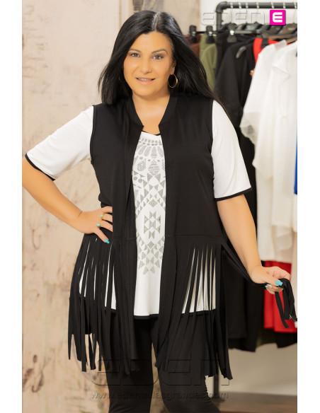 Chaleco Gala Negro Isabel G - Imagen 1