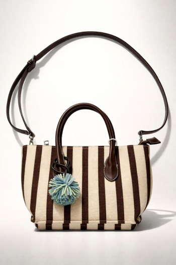 Bolso Martina Rayas Marrón - Imagen 1