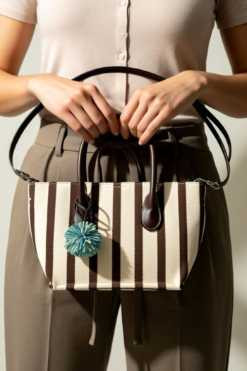 Bolso Martina Rayas Marrón - Imagen 2