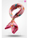 Pañuelo Seda Teckel Rosa
