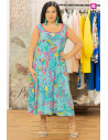 Vestido Ana Tirantes Turquesa Isabel G