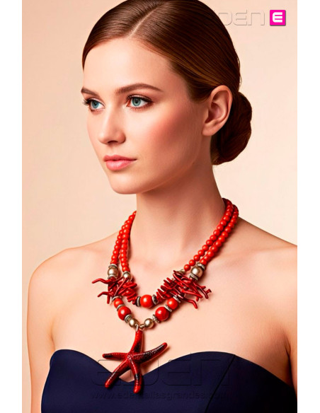 Collar Estrella de Mar Rojo - Imagen 2