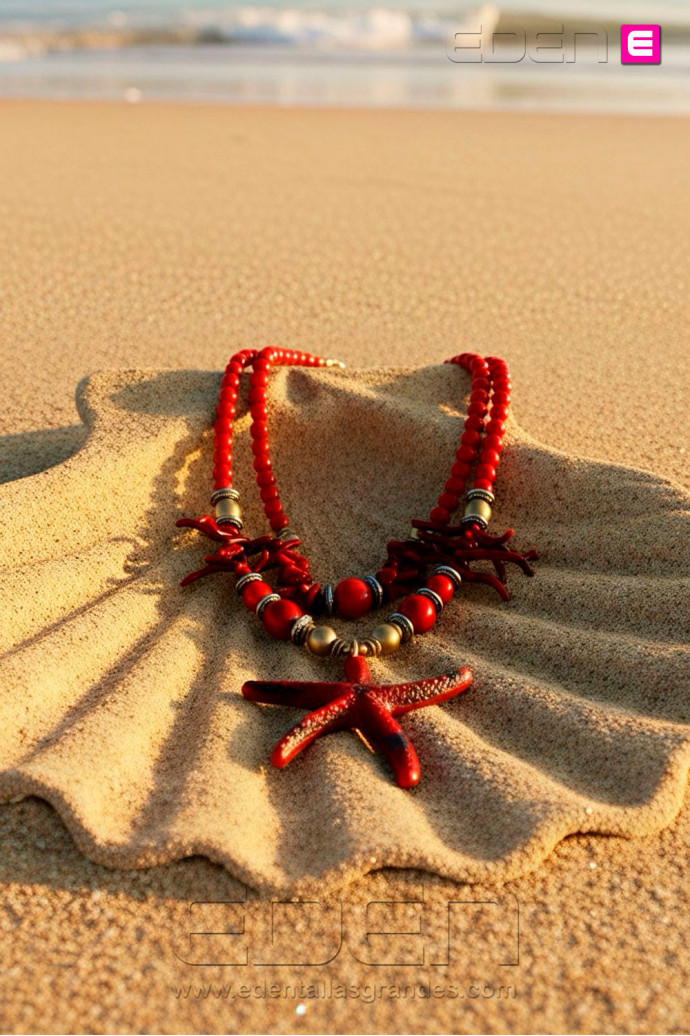 Collar Estrella de Mar Rojo - Imagen 3