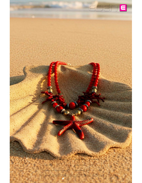 Collar Estrella de Mar Rojo - Imagen 3