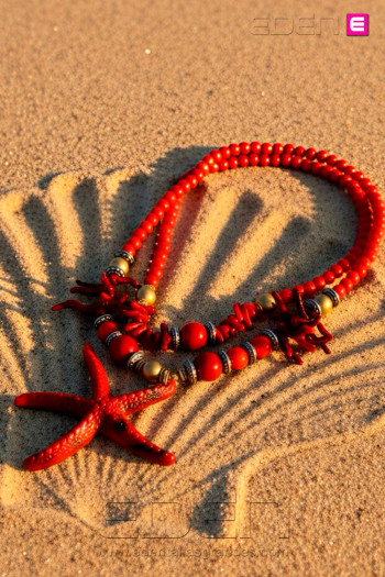 Collar Estrella de Mar Rojo - Imagen 1