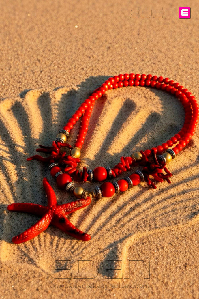 Collar Estrella de Mar Rojo - Imagen 1
