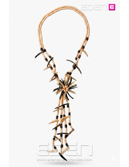 Collar largo Flor de Africa - Imagen 2