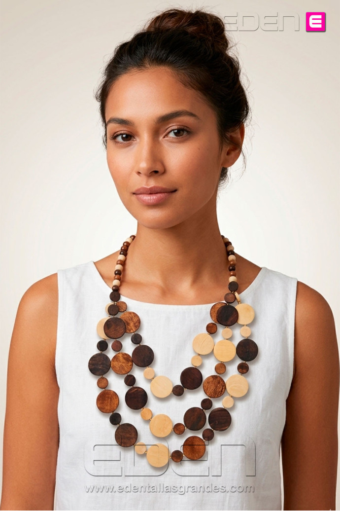 Collar Largo Evano Marfil - Imagen 2