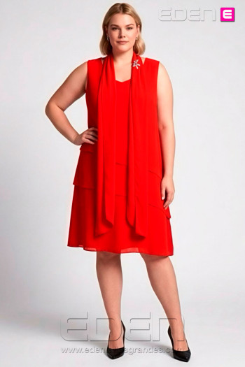Vestido Volantes Rojo Noa Sasa - Imagen 1