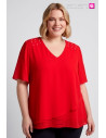 Blusa Perlas Rojo Velika