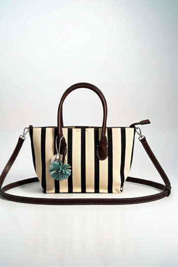 Bolso Martina Rayas Negro - Imagen 1