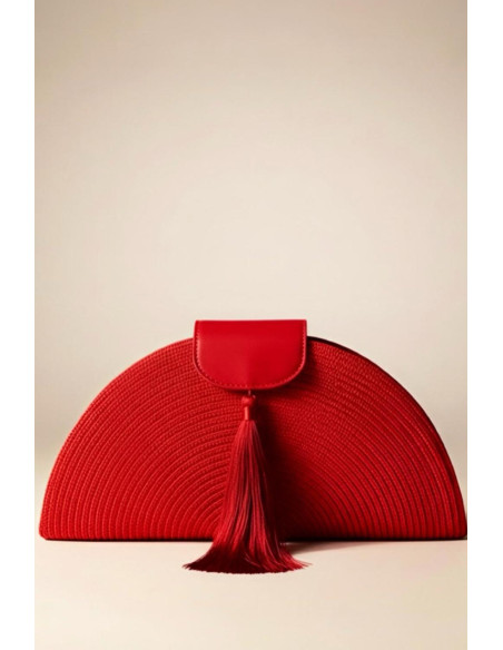 Bolso abanico Rojo - Imagen 1