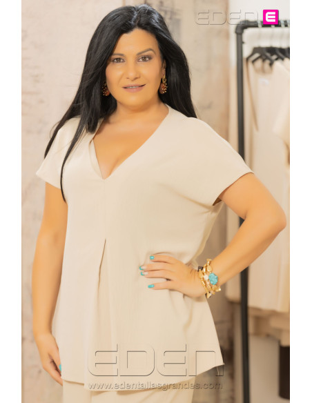 Blusa Satin Toffe Lux Indra - Imagen 2