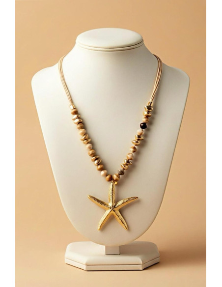 Colgante Estrella de Mar Dorada - Imagen 1