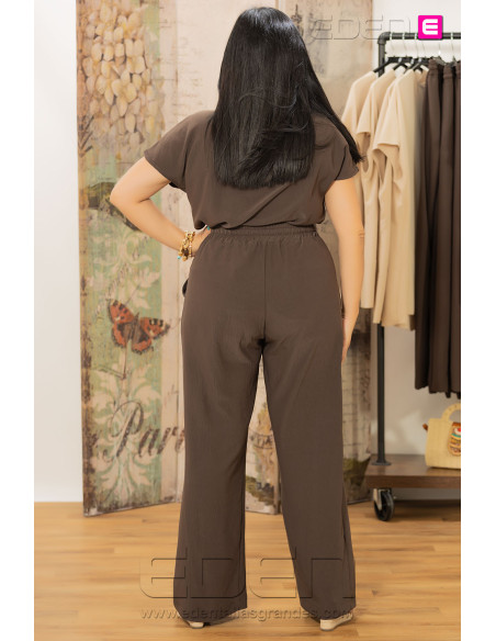 Pantalón Satin Bronce Indra - Imagen 3