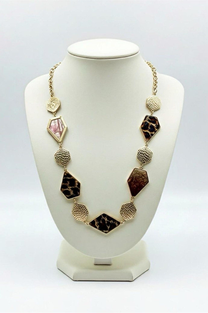 Collar espejo leopardo - Imagen 1