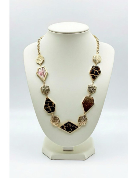 Collar espejo leopardo - Imagen 1