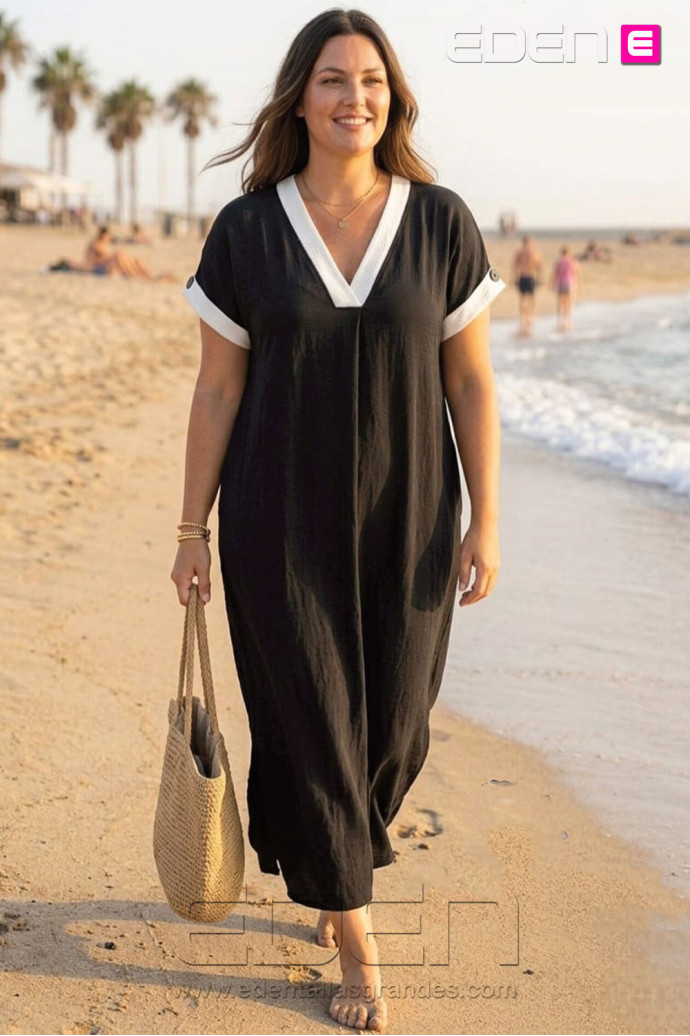 Vestido Suiza Negro Con Alma - Imagen 1